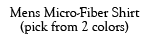 Mens Performance Micro Fiber